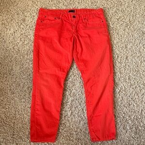 MOTHER The Looker Crop Twill Pants in Bonfire Size 30